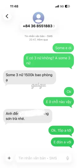 Ảnh đánh giá gái gọi