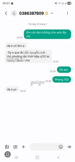 Ảnh đánh giá gái gọi