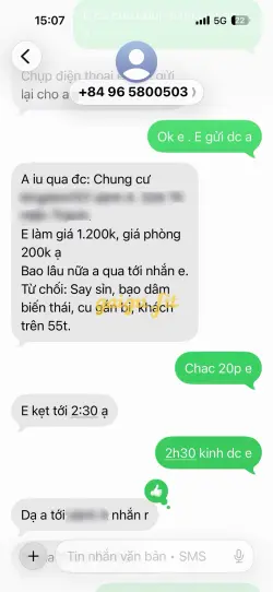 Ảnh đánh giá gái gọi