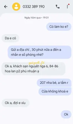 Ảnh đánh giá gái gọi