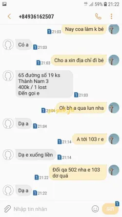 Ảnh đánh giá gái gọi