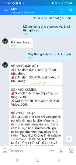Ảnh đánh giá gái gọi