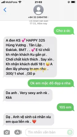 Ảnh đánh giá gái gọi