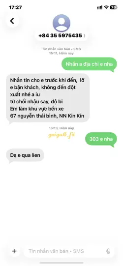 Ảnh đánh giá gái gọi