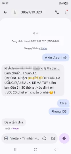 Ảnh đánh giá gái gọi