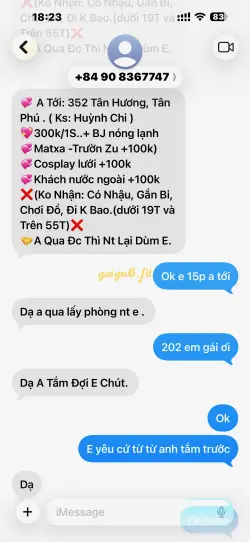 Ảnh đánh giá gái gọi