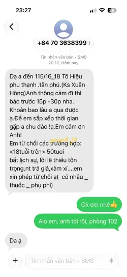 Ảnh đánh giá gái gọi