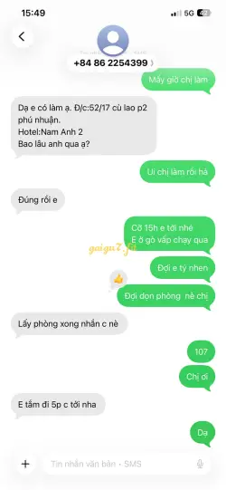 Ảnh đánh giá gái gọi
