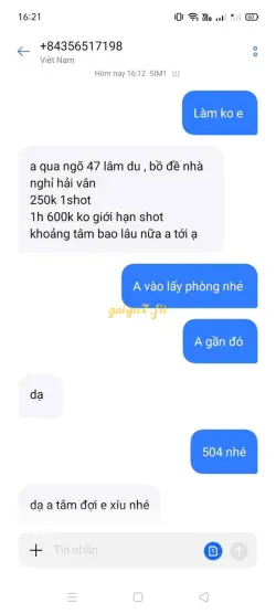Ảnh đánh giá gái gọi