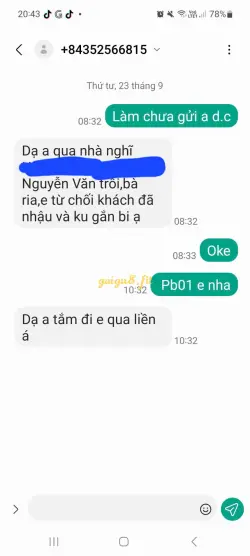 Ảnh đánh giá gái gọi