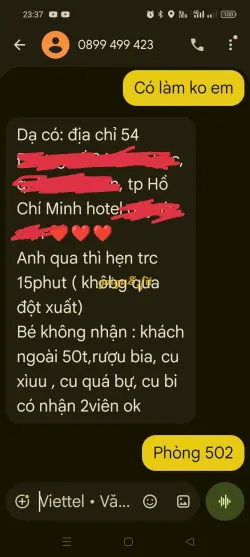 Ảnh đánh giá gái gọi